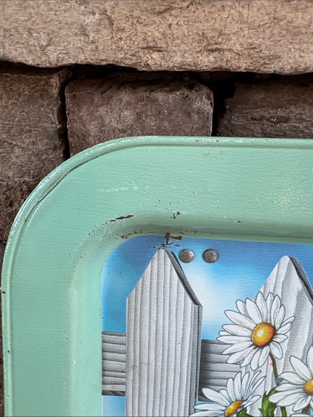 Vintage 1980s Ross Avidon cat metal lap tray - Picture 3 of 11